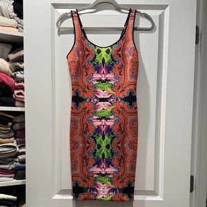 Clover Canyon Orange Kaleidoscope Dress